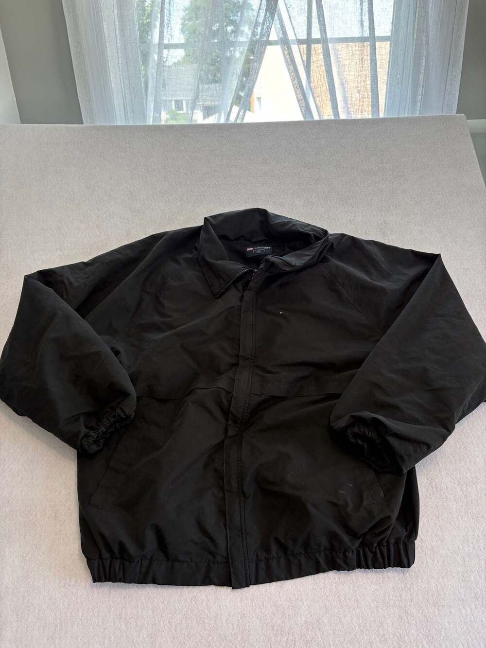 Landway Men's Jacket Black Fleece Lined Zip-Up